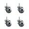 Service Caster 3 Inch Semi Steel Wheel Swivel 34 Inch Threaded Stem Caster Set with Brake SCC SCC-TS20S314-SSS-TLB-34212-4 - alternate 1